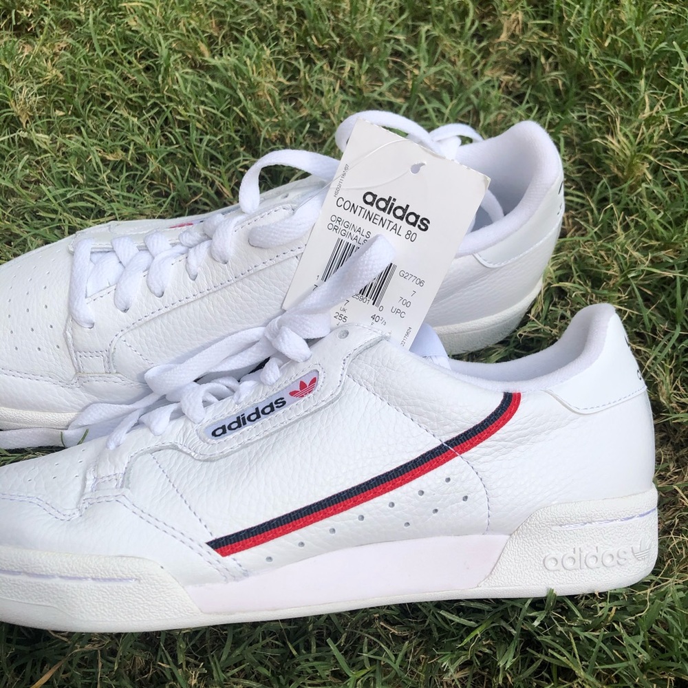 NWT adidas originals white continental 80s shoes
